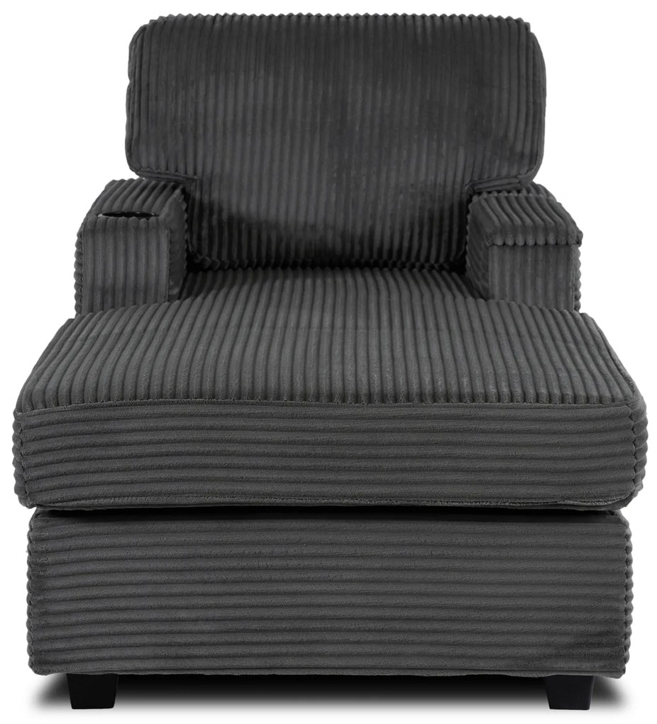 Fotel Wypoczynkowy Sofa NEO Szary Sztruksowy Nowoczesny