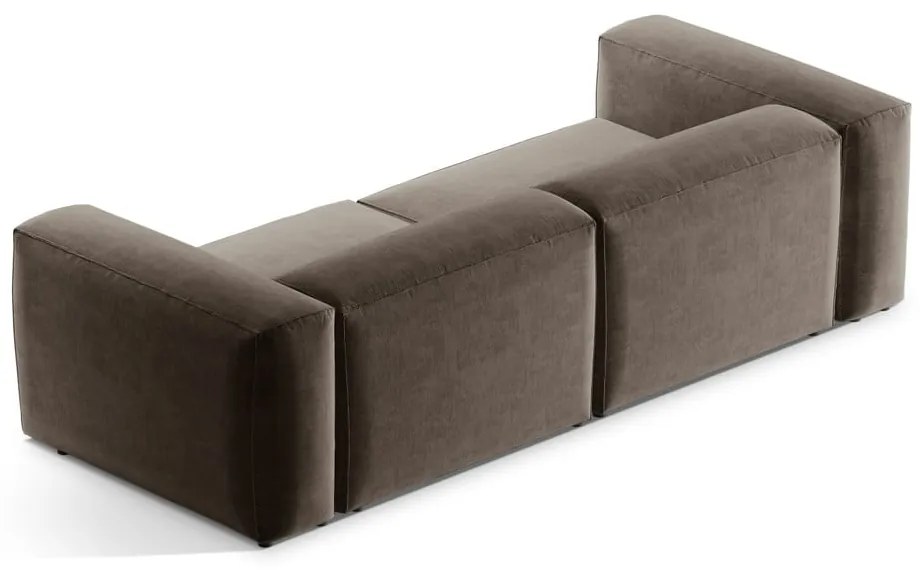 Brązowa sofa 264 cm Bergamo – Cosmopolitan Design