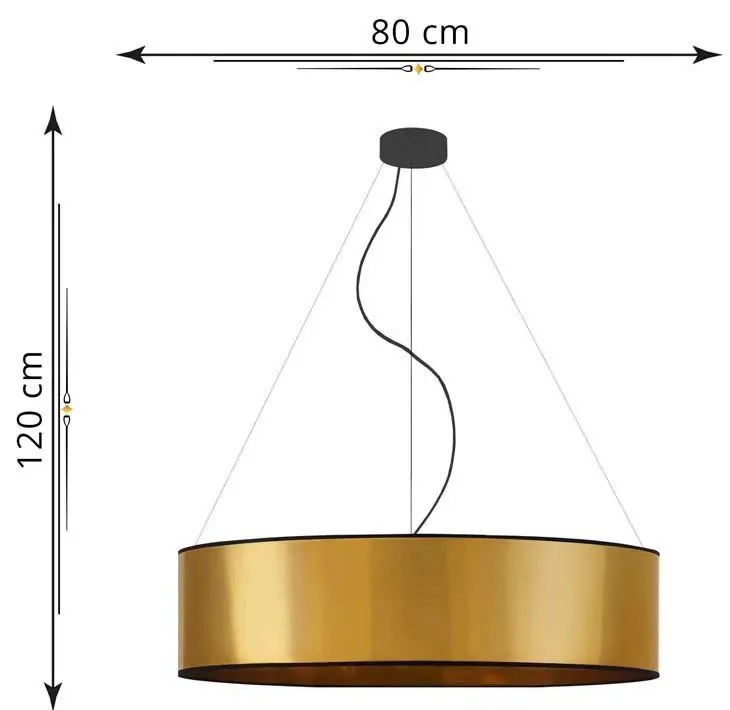 Złota lampa wisząca w stylu glamour 80 cm - EX325 K0-W22