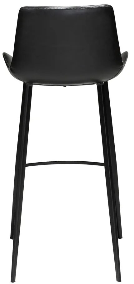 Czarny hoker z imitacji skóry DAN–FORM Denmark Hype, wys. 102 cm