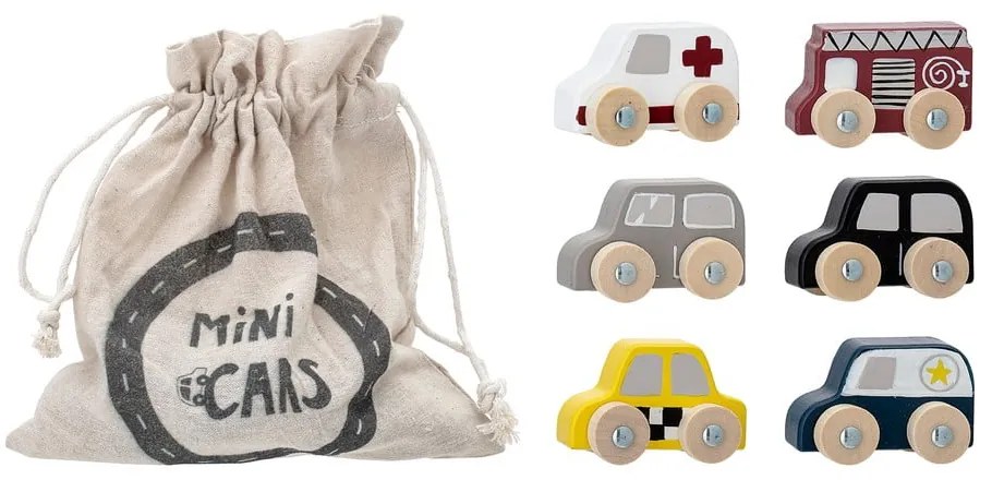Drewniane samochodziki zestaw Avin – Bloomingville Mini