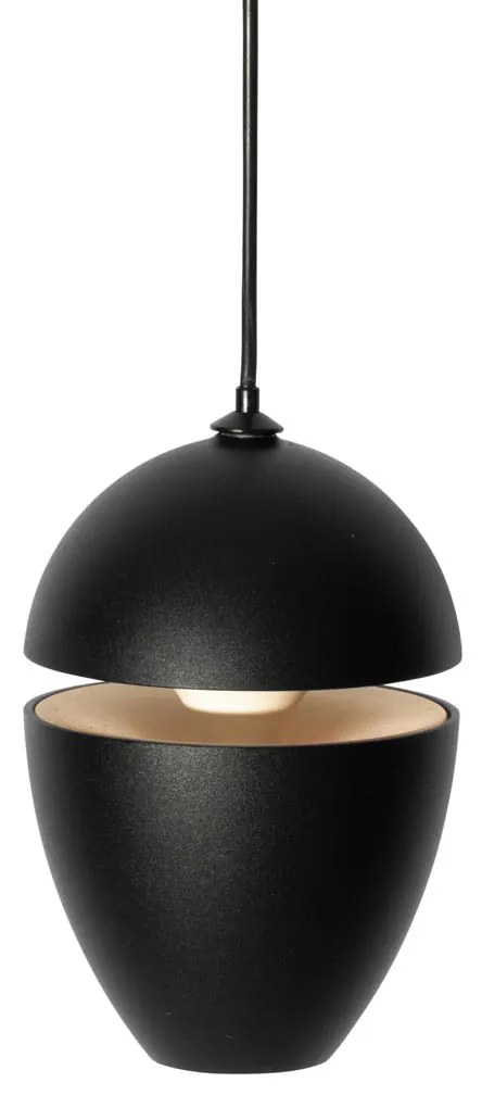 Nowoczesna czarna lampa wisząca do systemu szynowego 1-fazowego z LED - Magnetic Eggy Nowoczesny Oswietlenie wewnetrzne
