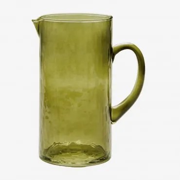 Dzbanek Szklany Leomie 1,7 L Intensywny Verde Olive - Sklum