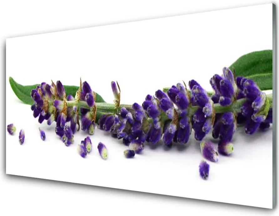 Szkło Ozdobne do Kuchni Rustykalny Bukiet Lawendy