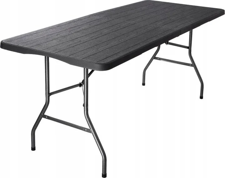 Stół cateringowy CATERON 70x180 cm, brązowy