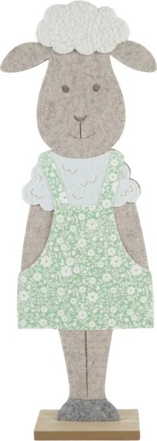 Dekoracja wielkanocna FILCOWA OWCA 50 cm - różne kolory Kolor: Zielony