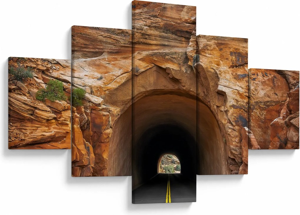 Obraz - tunel w skale (125x70 cm)
