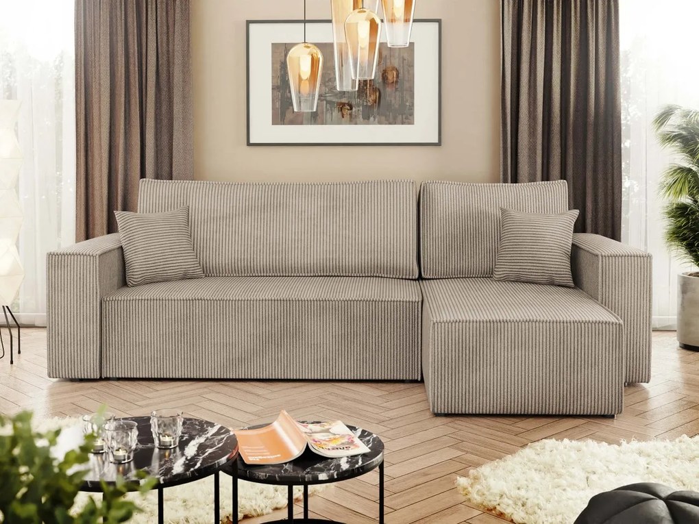 Narożnik z funkcją spania Kasjusz Sztruks