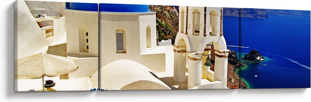 Obraz - Santorini, Grecja (170x50 cm)
