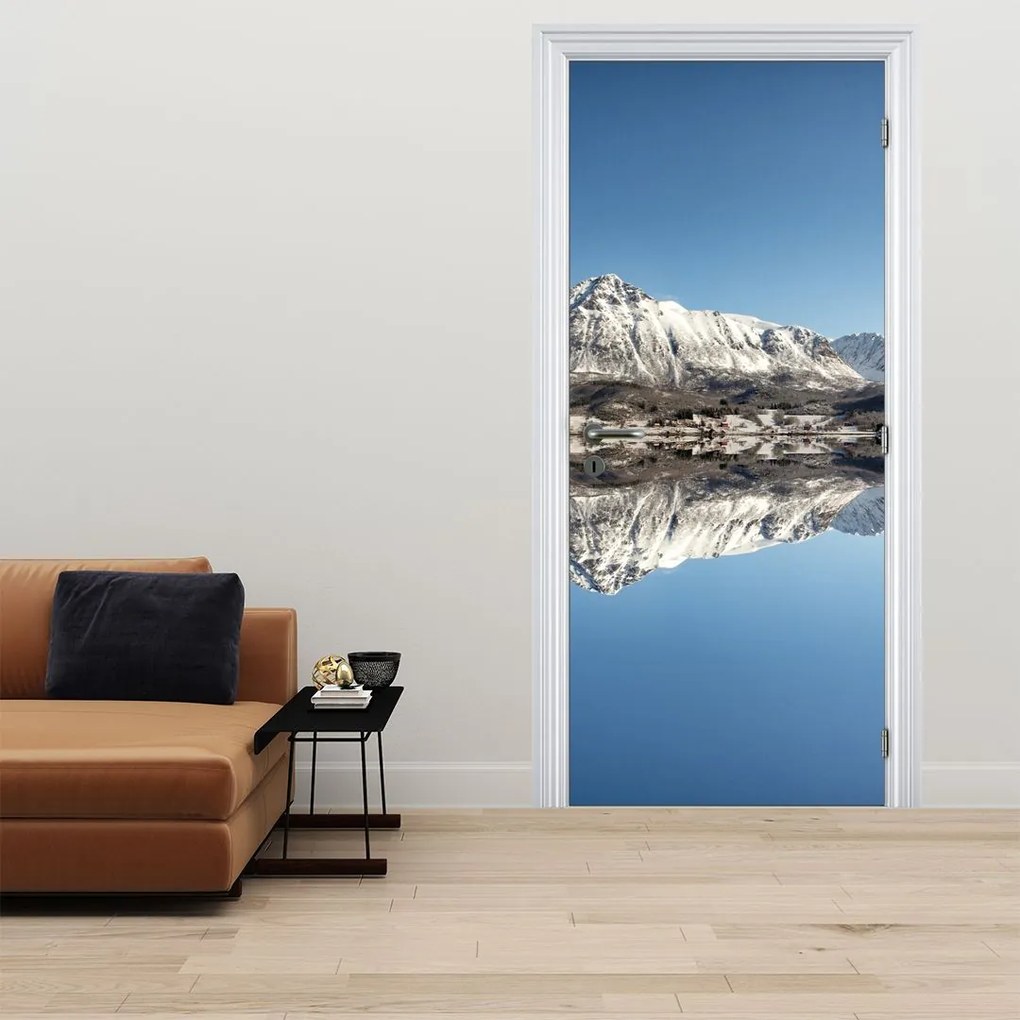 Fototapeta na drzwi - Góry i ich odbicie (95x205cm)