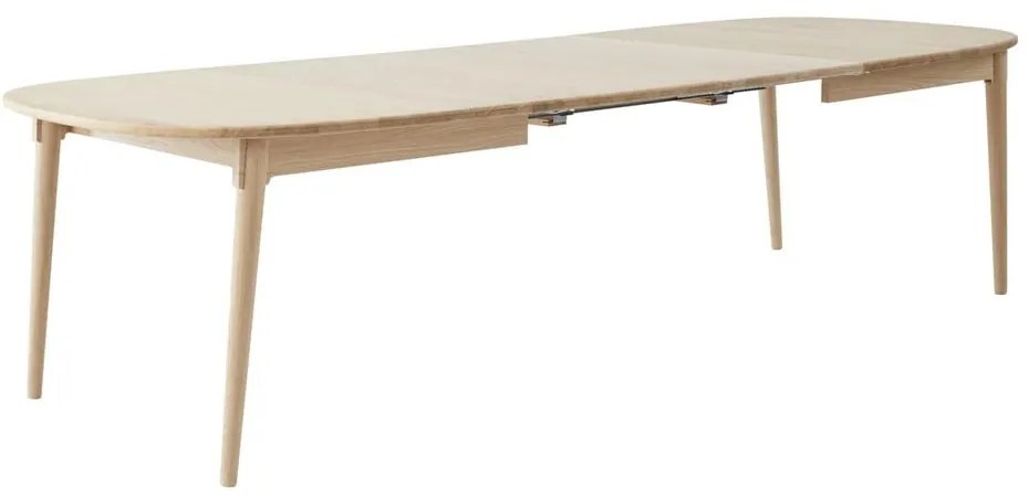 Rozkładany stół z dodatkowym blatem z litego drewna dębowego 106x184 cm Miro – Hammel Furniture