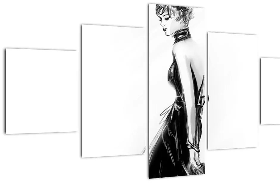 Obraz - Ilustracja mody (125x70 cm)