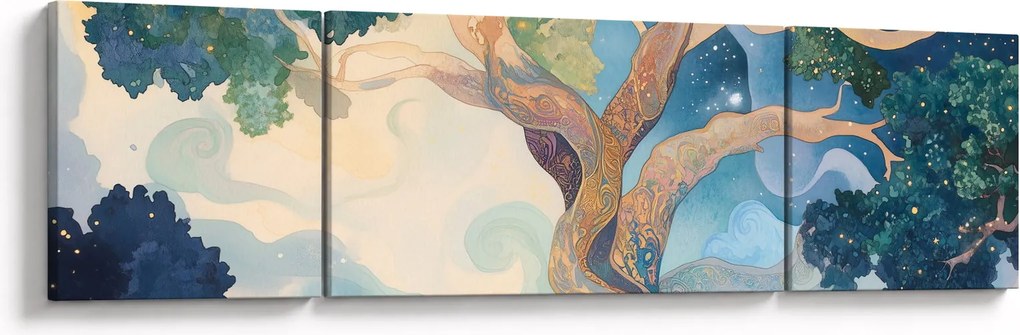 Obraz – Kosmiczne drzewo (170x50 cm)