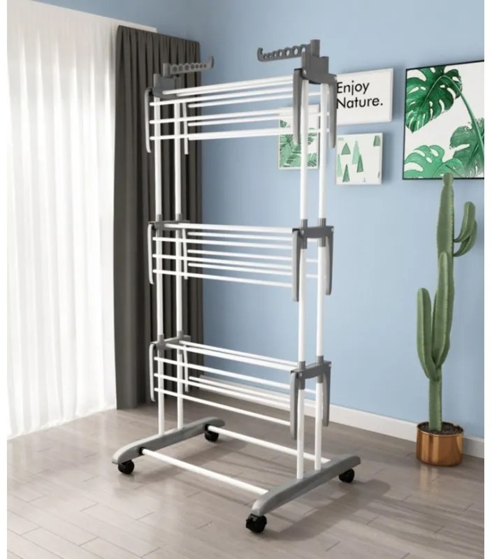Suszarka na pranie DRYMAX 75x126 cm, biała