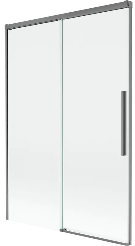 Mexen Rox parawan nawannowy 2-skrzydłowy rozsuwany 120 x 150 cm, transparent, gun metal - 8C9-120-001-95-00