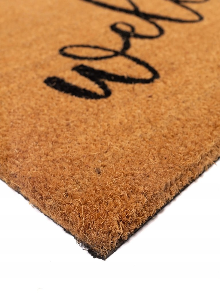 Wycieraczka Kokosowa 40x60 cm Welcome dekoracyjne antypoślizgowa pod Drzwi