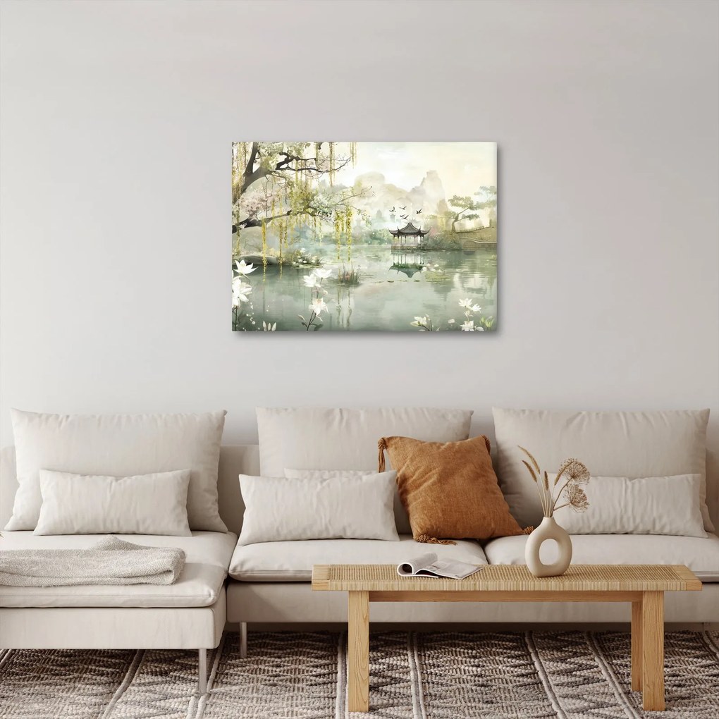 Obraz - Chińskie jezioro (70x50 cm)