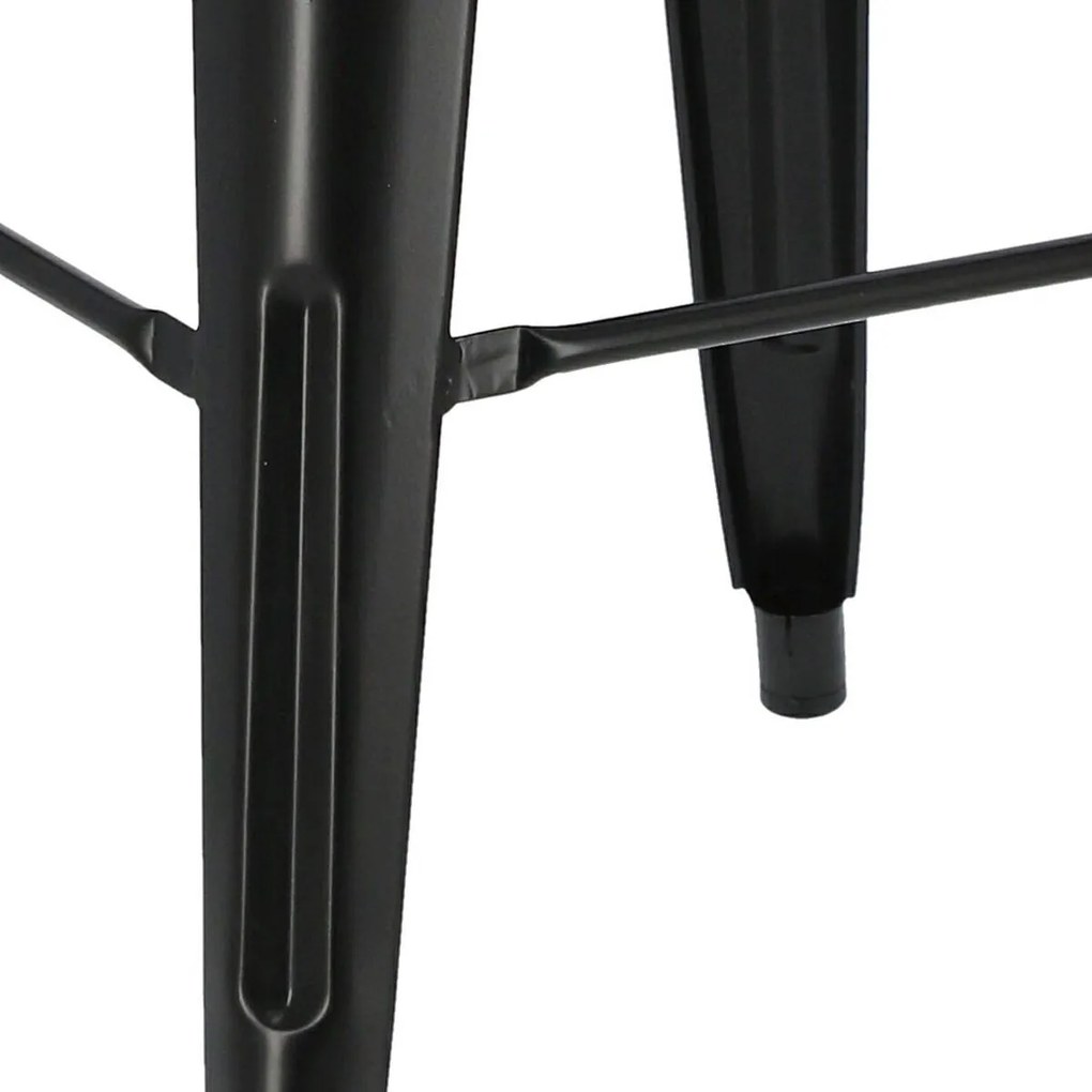 Stołek barowy Paris insp. Tolix 75 cm czarny