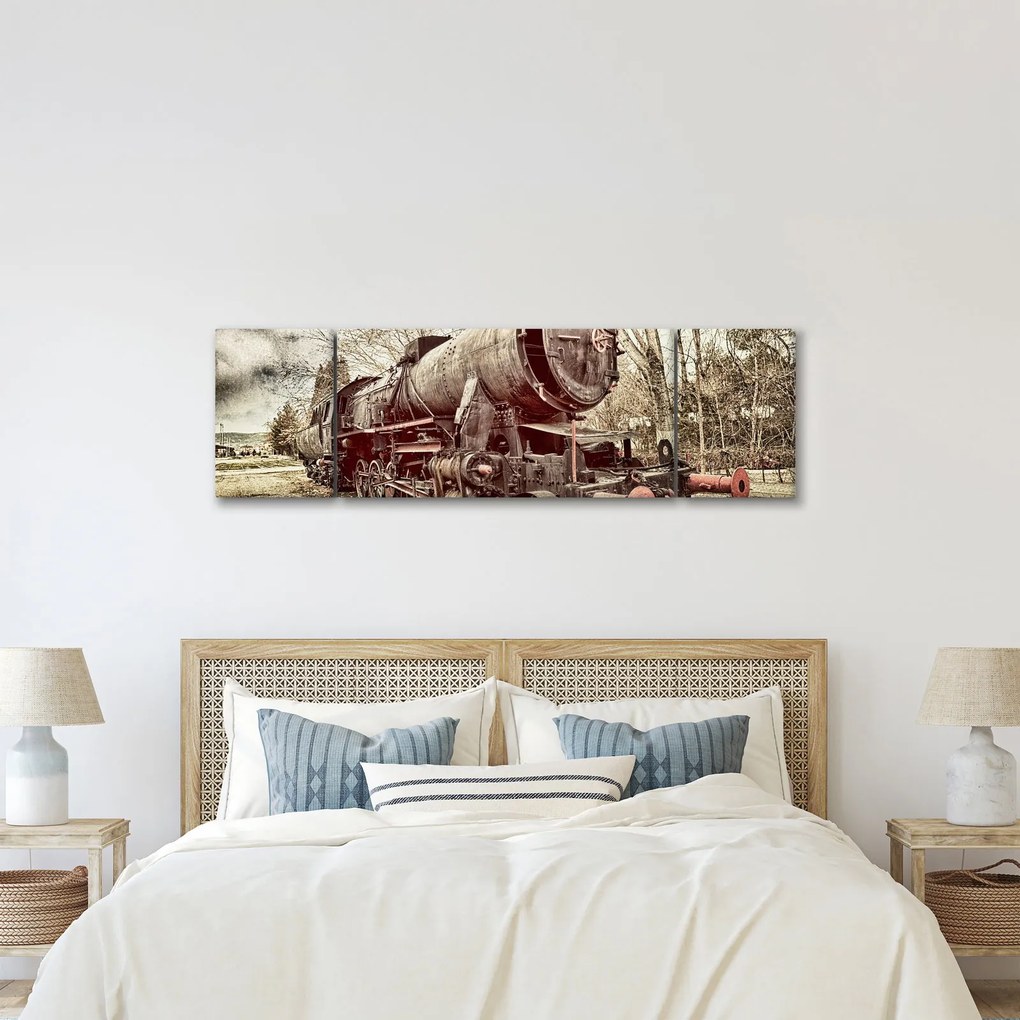 Historyczny wizerunek lokomotywy (170x50 cm)