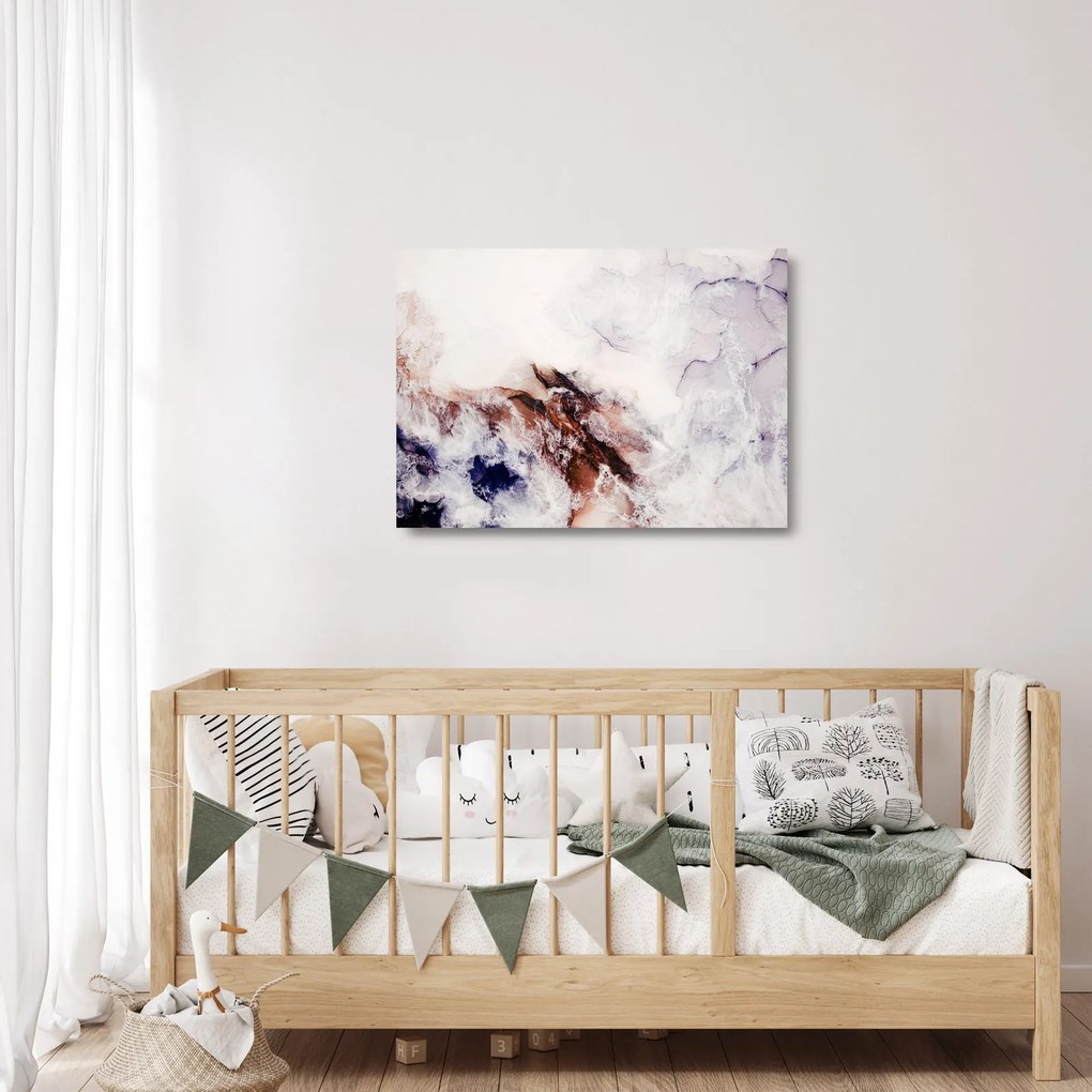 Obraz na szkle - Fioletowy marmur N⁰1 (70x50 cm)