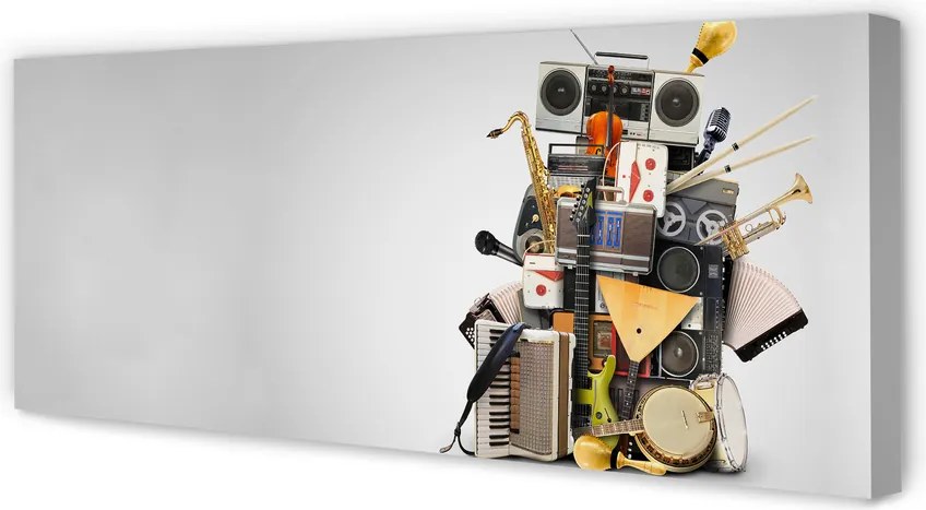 Duży obraz na płótnie Retro Studio Muzyczne