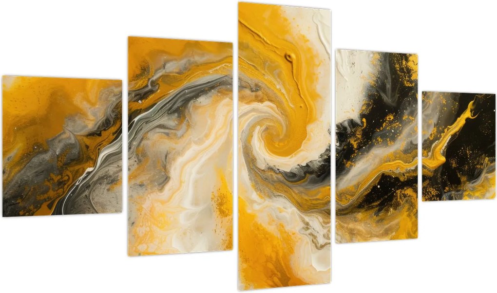 Obraz - Abstrakcja spiralna (125x70 cm)