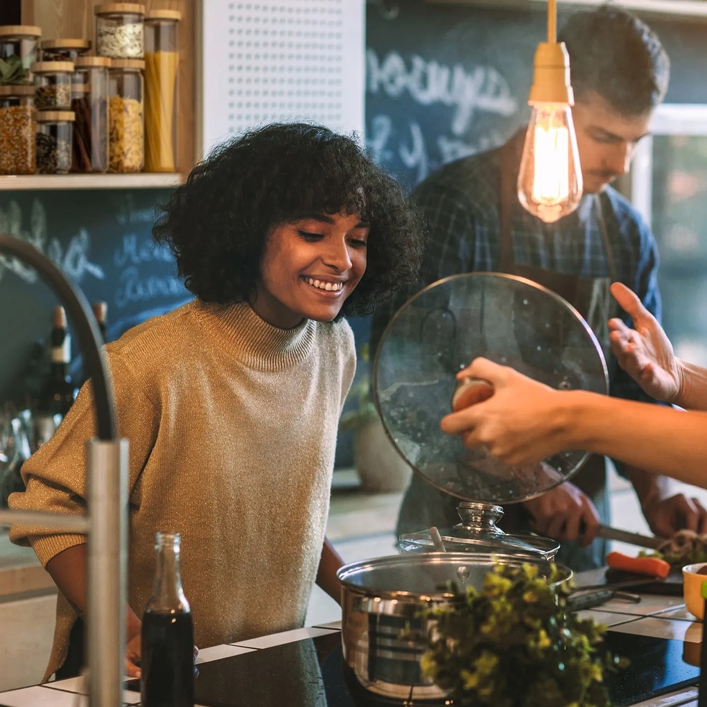 Klarstein Szklany pojemnik z bambusową pokrywką