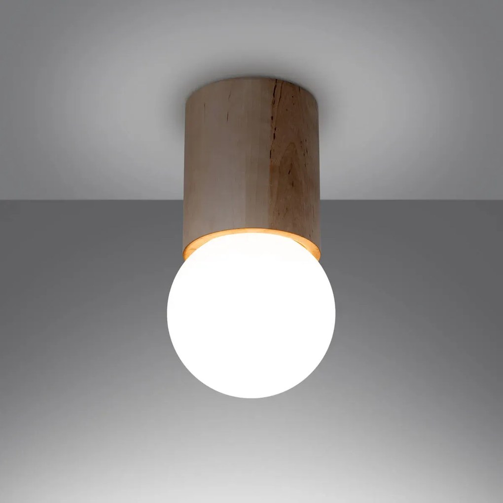 Plafon BOOMO 12 drewniany SOLLUX LIGHTING