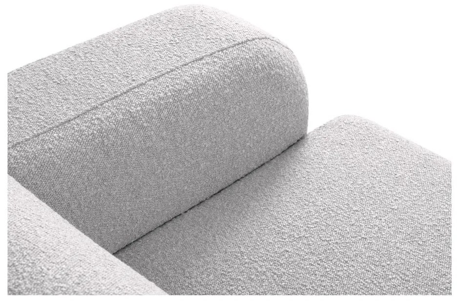 Jasnoszara sofa z materiału bouclé 170 cm Molino – Micadoni Home