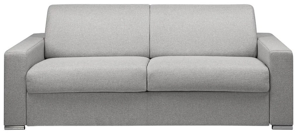 Kanapa 4-osobowa z ekspresowym mechanizmem rozkładania z tkaniny CALITO - Szary - Wymiary miejsca do spania: 160 cm - Materac 22 cm z pamięcią kształtu