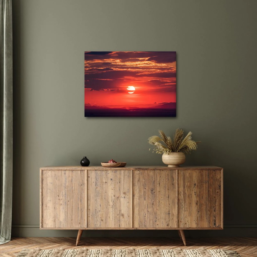 Obraz kolorowego słońca (70x50 cm)