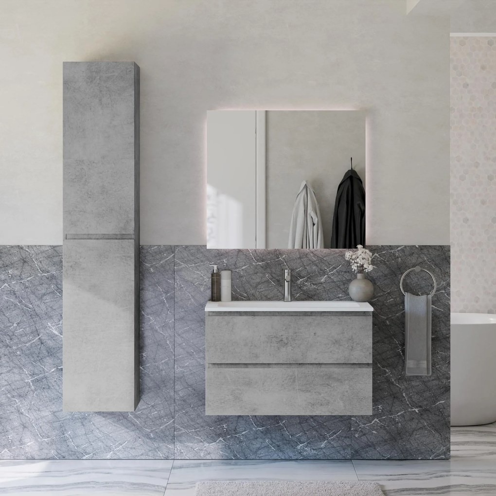 Badmöbel Set AVA 80 cm mit Waschbecken