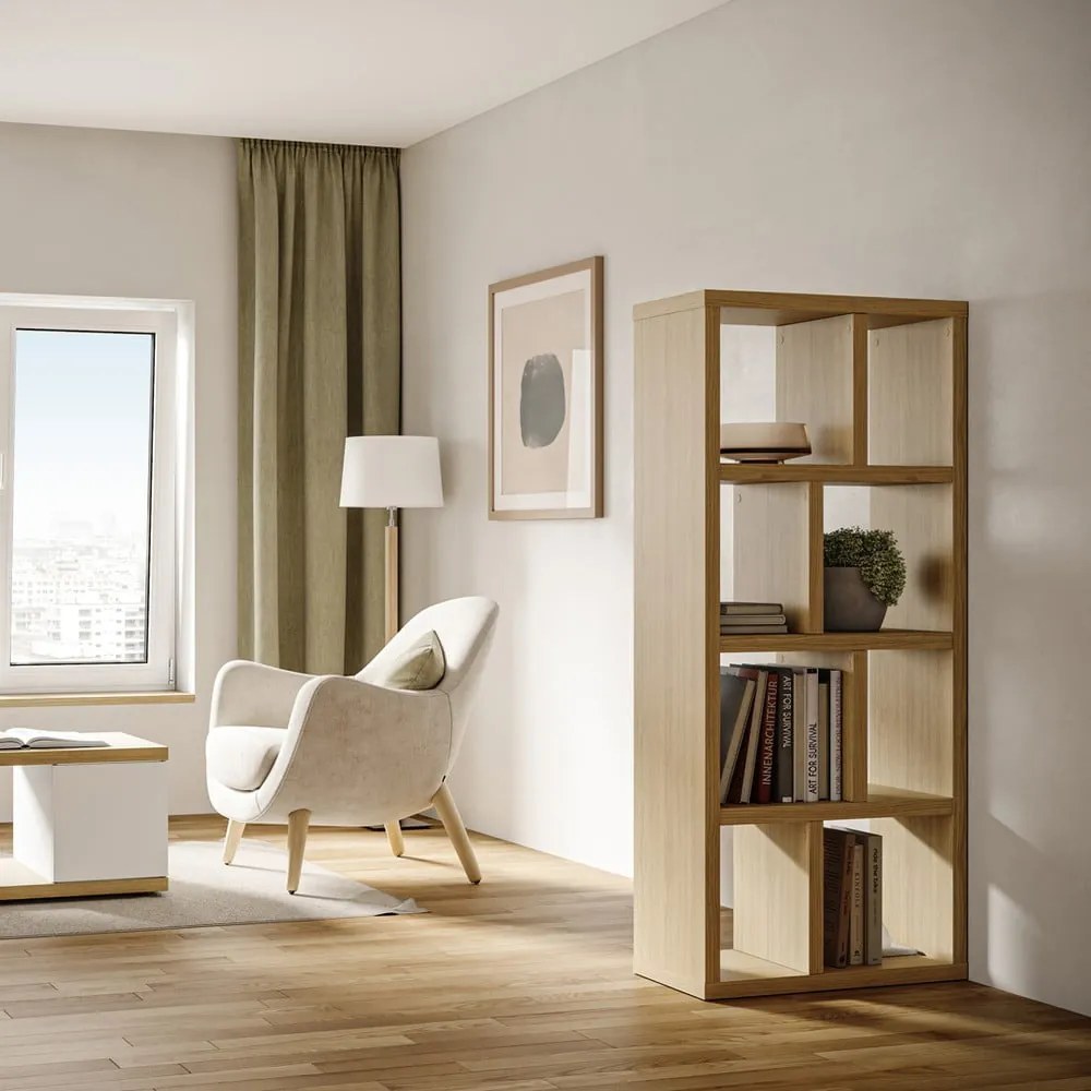 Regał w dekorze dębu 70x159 cm Berlin – TemaHome