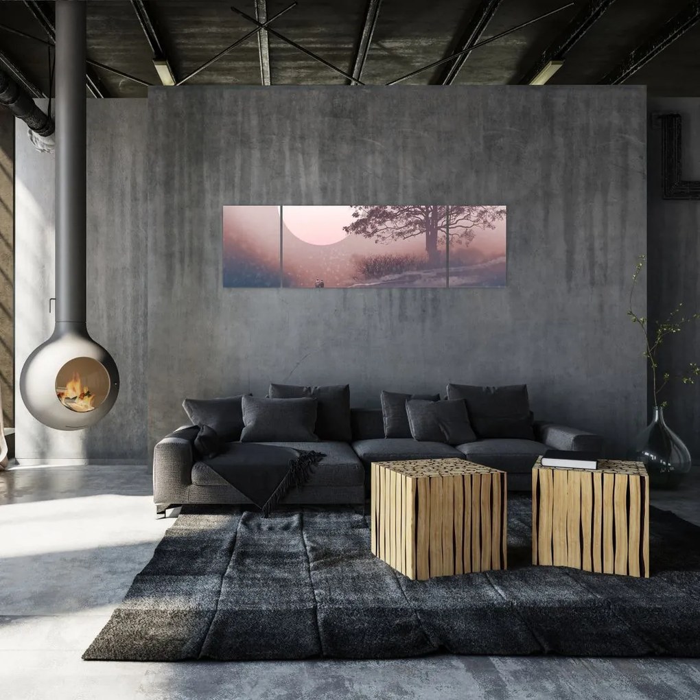 Obraz - Zakochana para (170x50 cm)