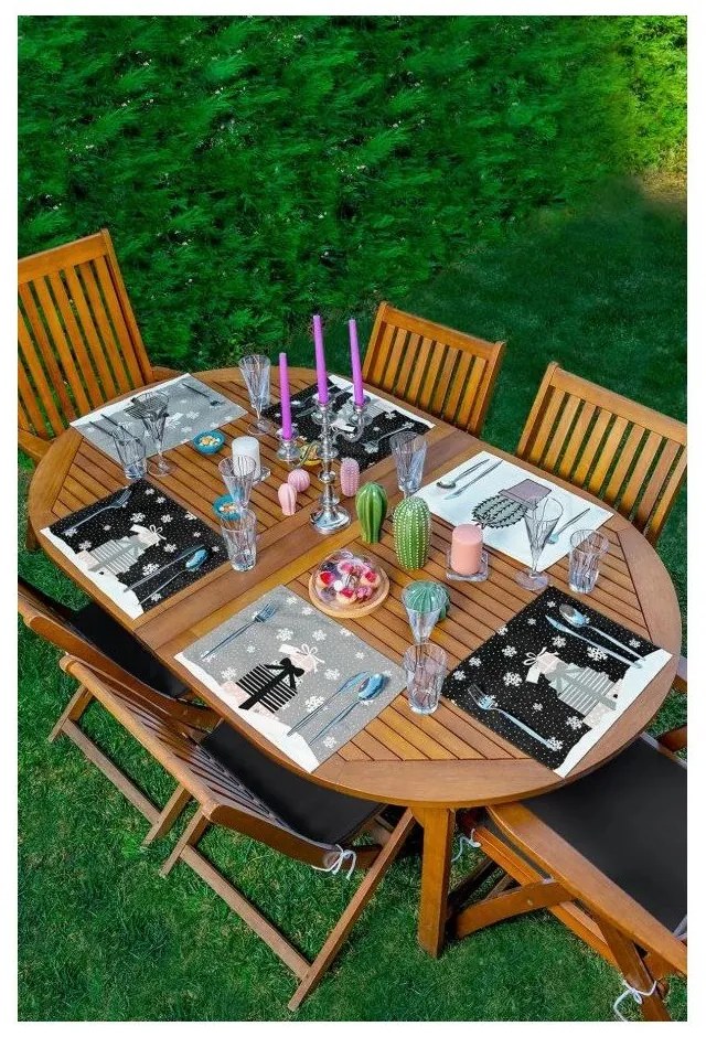 Tekstylne maty stołowe ze świątecznym motywem zestaw 6 szt. 35x45 cm – Mila Home