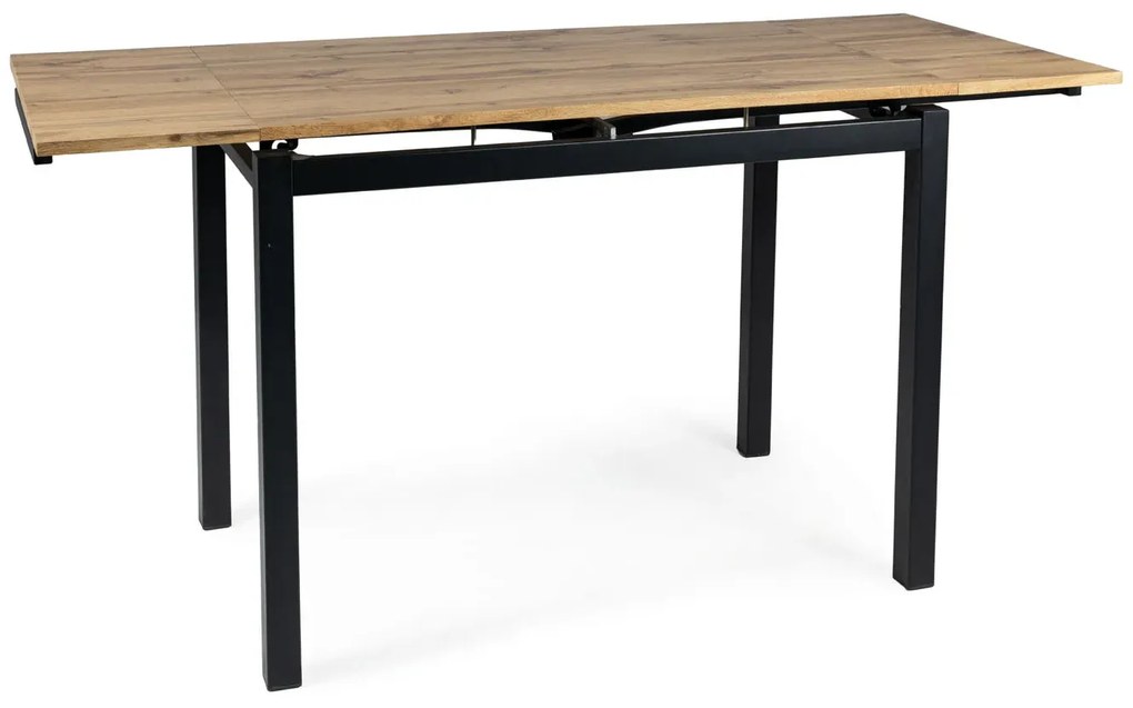 STÓŁ GD017 DĄB ARTISAN/CZARNY MAT 110(170)x74 SIGNAL