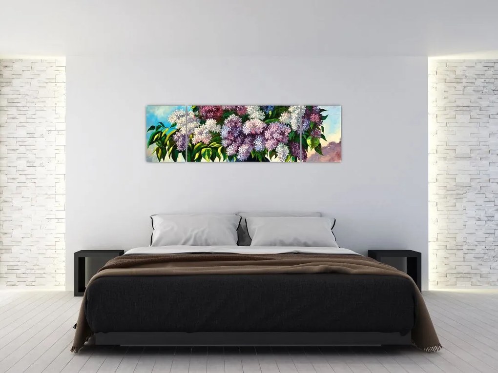 Obraz - Bukiet bzu (170x50 cm)