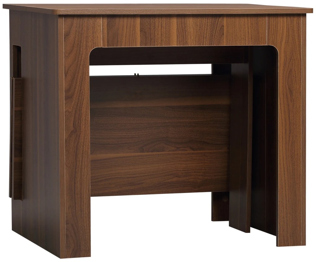 HOMCOM Stół rozkładany do jadalni nowoczesny stół kuchenny 180x85x75 cm kolor brązowy | Aosom PL