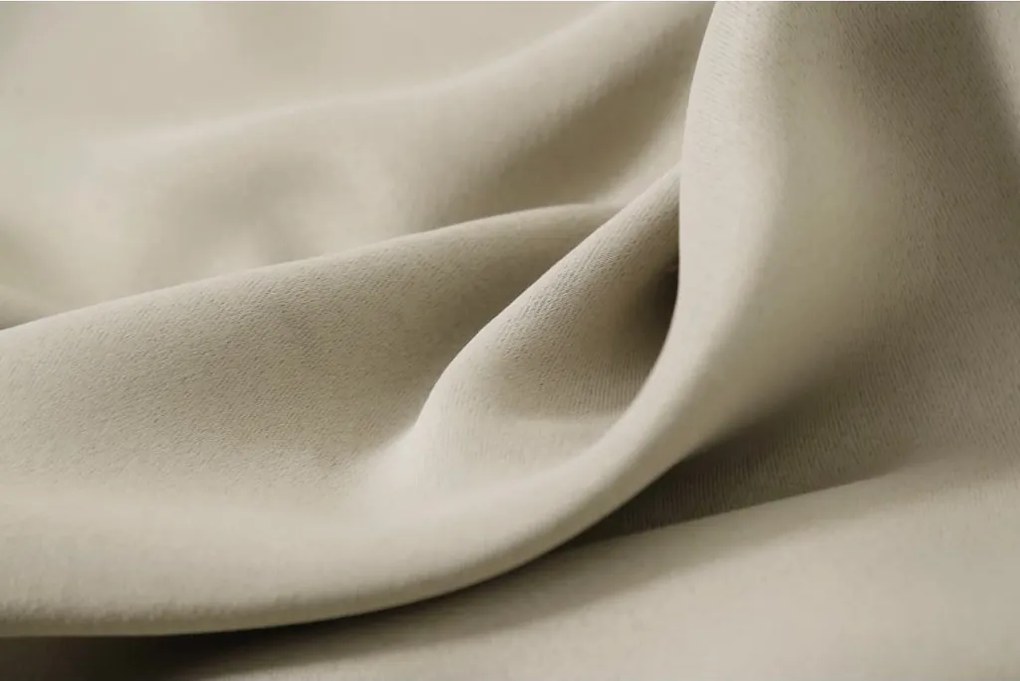 Zasłona OXFORD 140x270 cm, jasnobeżowa Zawieszanie: Taśma z wiązaniami