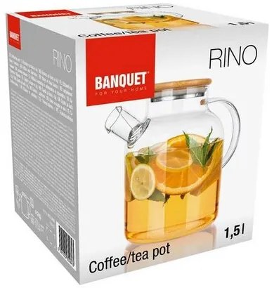 Banquet Szklany imbryk RINO 1,5 l