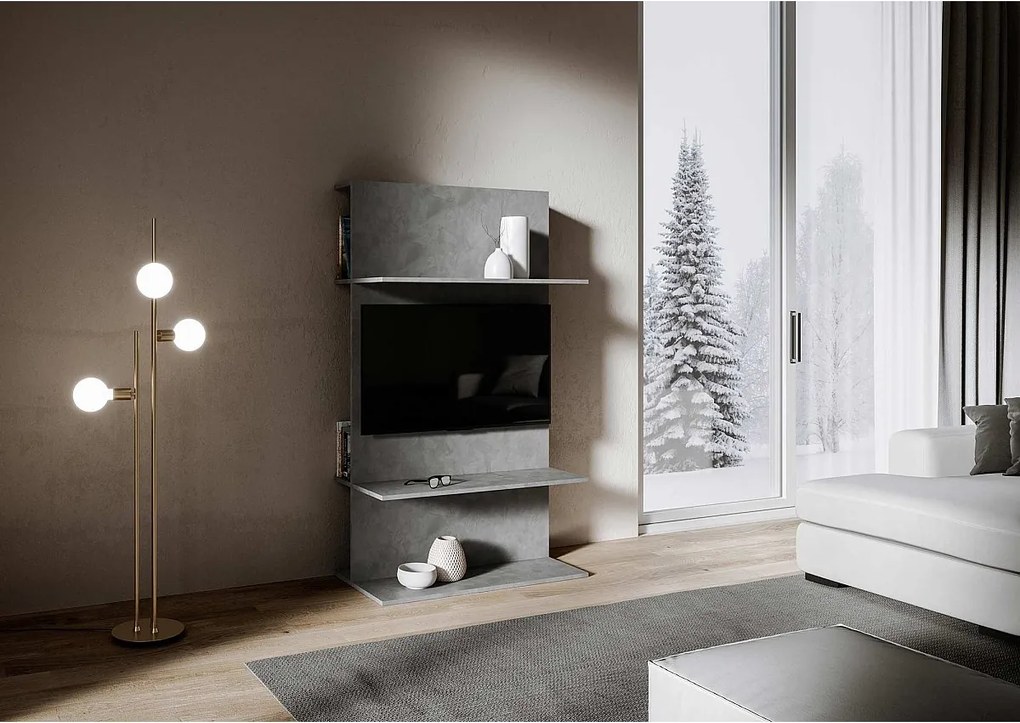 Stojak pod telewizor Loki w wykończeniu antracytowym