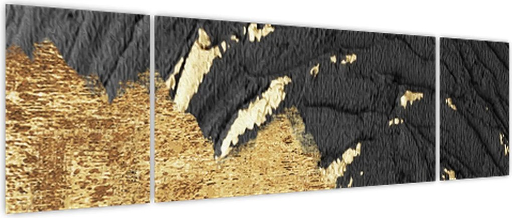 Obraz - Złota struktura N⁰1 (170x50 cm)