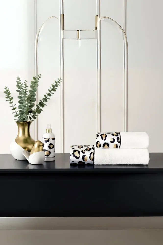 Podarunkowy zestaw ręczników CHEETAH, 2 szt Biały