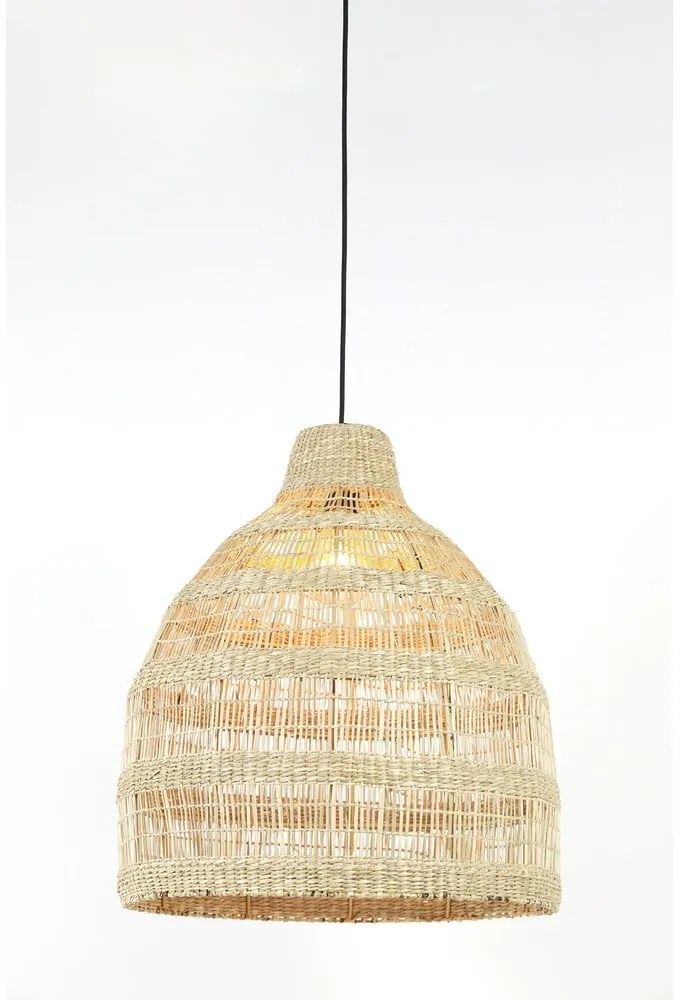 Lampa wisząca z kloszem z trawy morskiej ø 50 cm Sagar – Light & Living