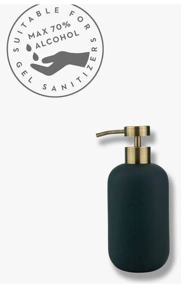 Antracytowy ceramiczny dozownik do mydła 200 ml Lotus – Mette Ditmer Denmark