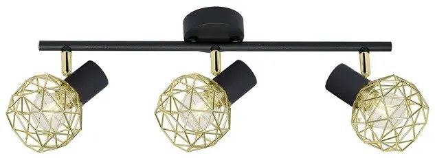 Potrójna lampa sufitowa z ażurowymi kloszami - V088-Misjuri