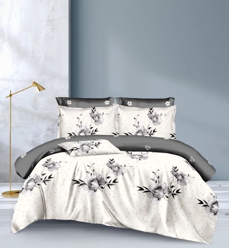 PrzytulneMieszkanie.pl PrzytulneMieszkanie.pl Dwustronna pościel DUO SENSE MONARIA wzorzysta + poszewka na poduszkę 40x50 cm GRATIS Rozmiar pościeli: 70 x 90 cm | 140 x 200 cm