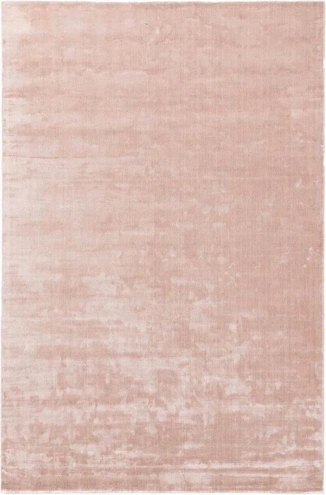Prostokątny dywan z wiskozy w różowym kolorze Nela C