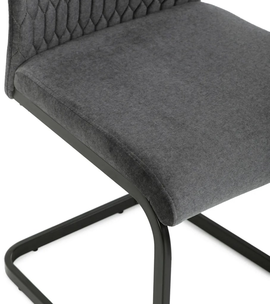 Zestaw krzeseł do jadalni DCL-X7018 GREY2, 4 szt.