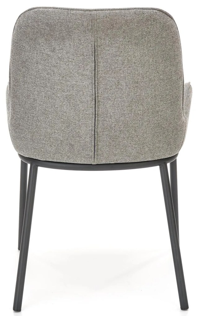 Krzesło popiel, nowoczesne, K481 wygodne, czarny stelaż, elegancki design